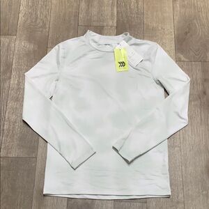 Kids NWT All In‎ Motion Quick Dry Active Tie Dye Mock Neck Long Sleeve Shirt